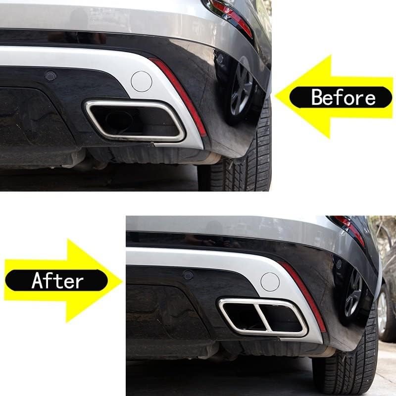 Homanpp カースタイリングテールマフラー排気管出力カバートリムテール